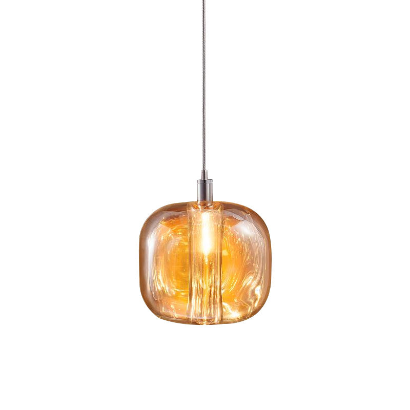 Postmodern Blown Glass Shade Ceiling Hanging Pendant Commercial Store LED Pendant Light Clearhalo 'Ceiling Lights' 'Modern Pendants' 'Modern' 'Pendant Lights' 'Pendants' Lighting' 2554824