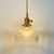 Retro Industrial 1 Light Pendant Lamp Prismatic Glass Barn Pendant Lighting for Living Room Clear Clearhalo 'Ceiling Lights' 'Glass shade' 'Glass' 'Industrial Pendants' 'Industrial' 'Middle Century Pendants' 'Pendant Lights' 'Pendants' 'Tiffany' Lighting' 2588948