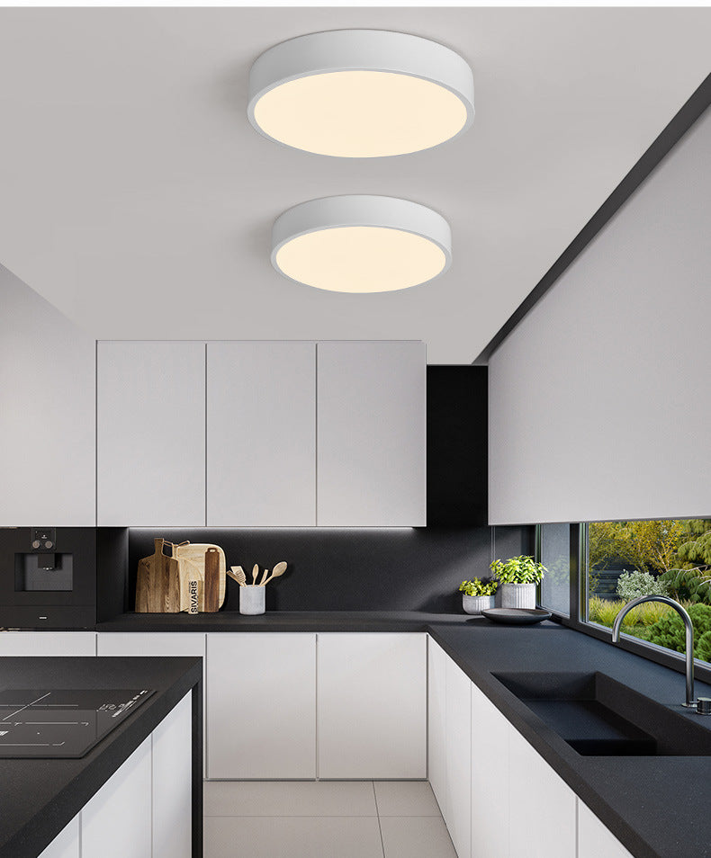 Disk Flush Mount Ceiling Light Minimalism Acrylic Ceiling Mount Light Fixture for Bedroom Clearhalo 'Ceiling Lights' 'Close To Ceiling Lights' 'Close to ceiling' 'Flush mount' Lighting' 2590592