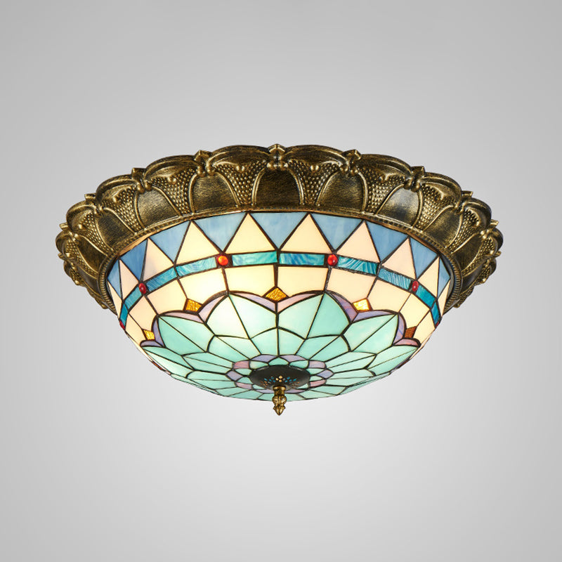 led-ceiling-mounted-light-baroque-dome-shaped-stained-glass-flush-light