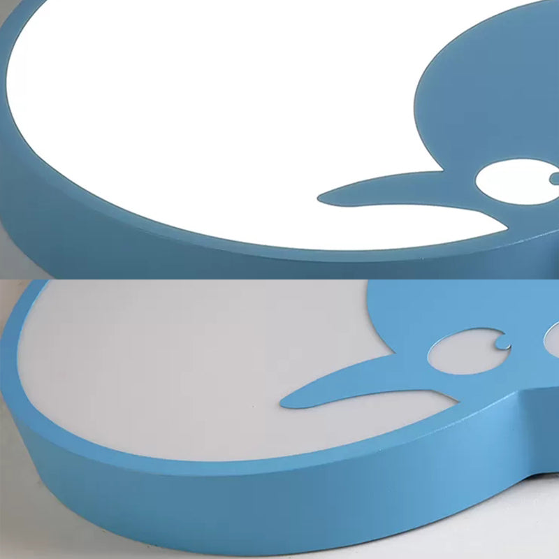 Metal Acrylic Sheep Ceiling Light Boys Girls Bedroom Macaron Stylish LED Flushmount Light Clearhalo 'Ceiling Lights' 'Close To Ceiling Lights' 'Close to ceiling' 'Flush mount' Lighting' 267201