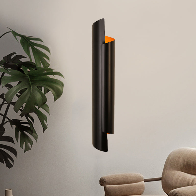 Black/White/Gold Scrolled Wall Lamp Modernist Iron 2-Light Sconce Light Fixture, 16"/21.5"/29.5" Wide Black Clearhalo 'Wall Lamps & Sconces' 'Wall Lights' Lighting' 269561