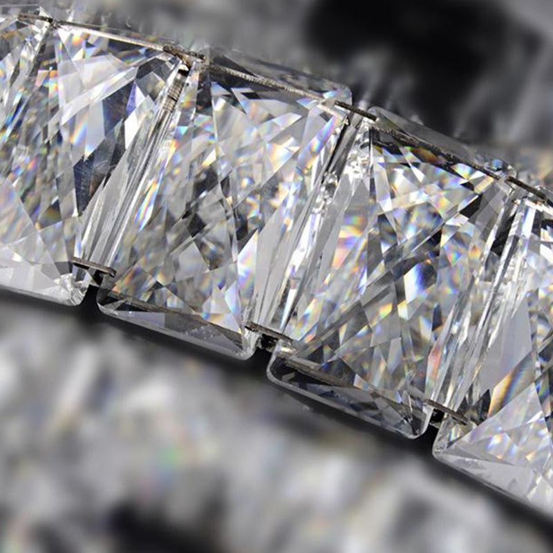 Circle Bedroom Flush Mount Lighting Crystal LED Contemporary Flush Light in Chrome, Warm/White Light Clearhalo 'Ceiling Lights' 'Close To Ceiling Lights' 'Close to ceiling' 'Flush mount' Lighting' 272567