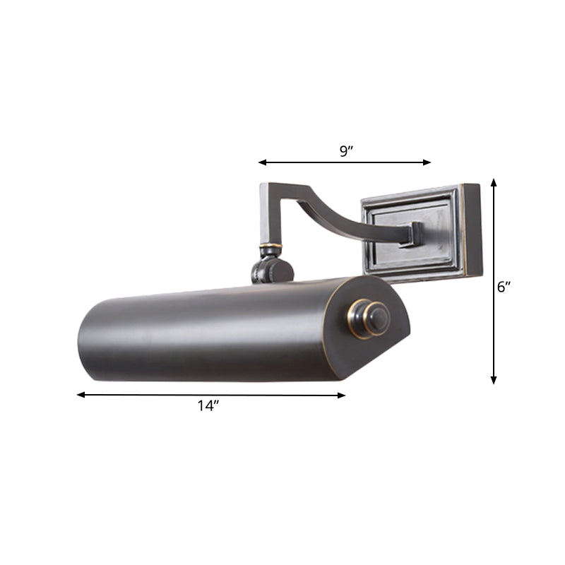 Metal Gold/Black Vanity Wall Light Linear 2 Bulbs Traditional Wall