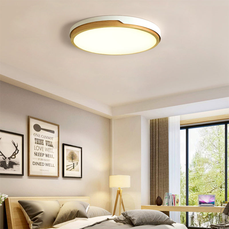 Blue/White Bedroom Flush Mount Light, Nordic Style Acrylic 1 Head Ceiling Lights Flush Mount Clearhalo 'Ceiling Lights' 'Close To Ceiling Lights' 'Close to ceiling' 'Flush mount' Lighting' 370693