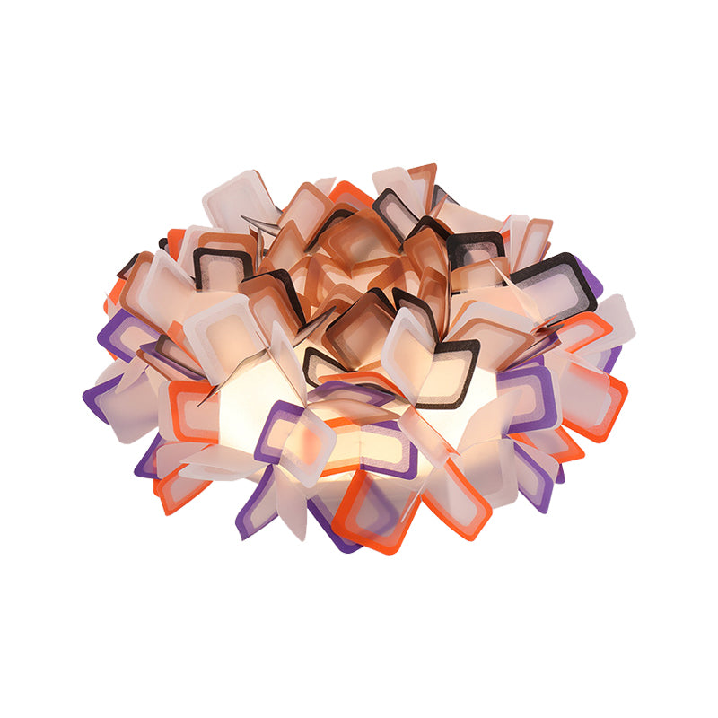 Art Deco Sinuous Flushmount Light with Acrylic Shade Led Bedroom Flush Lighting Clearhalo 'Ceiling Lights' 'Close To Ceiling Lights' 'Close to ceiling' 'Flush mount' Lighting' 377789