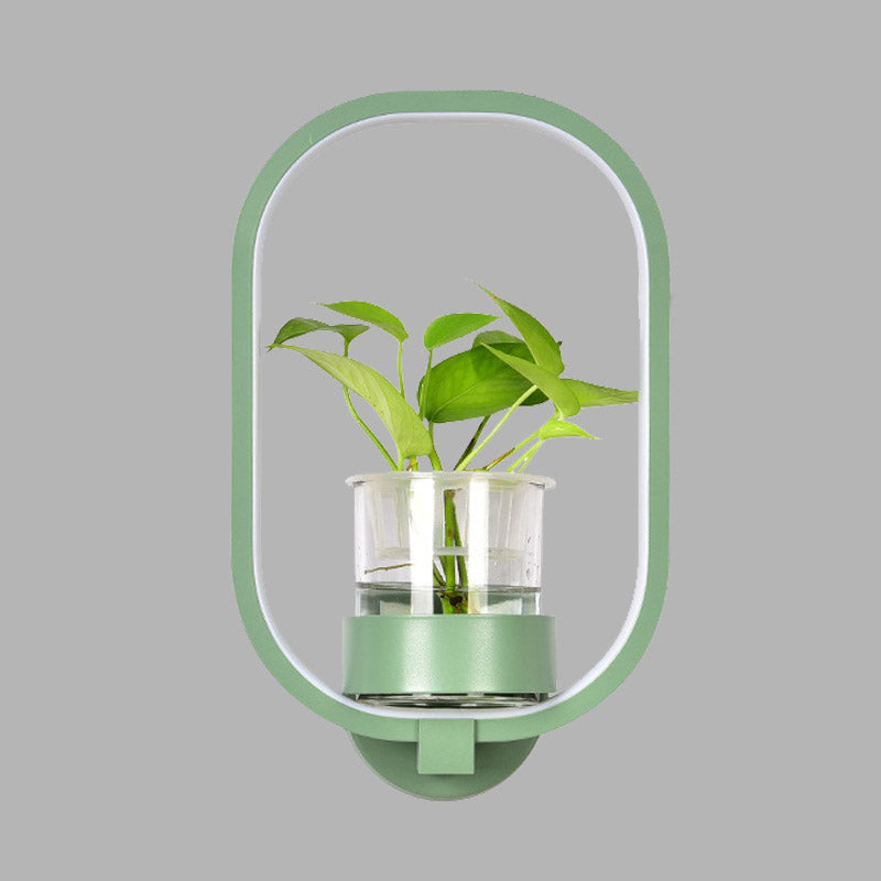 Oval Metal Sconce Wall Lighting Industrial LED Living Room Wall Light Fixture in Black/Grey/White Clearhalo 'Art deco wall lights' 'Cast Iron' 'Glass' 'Industrial wall lights' 'Industrial' 'Middle century wall lights' 'Modern' 'Rustic wall lights' 'Tiffany' 'Traditional wall lights' 'Wall Lamps & Sconces' 'Wall Lights' Lighting' 389996