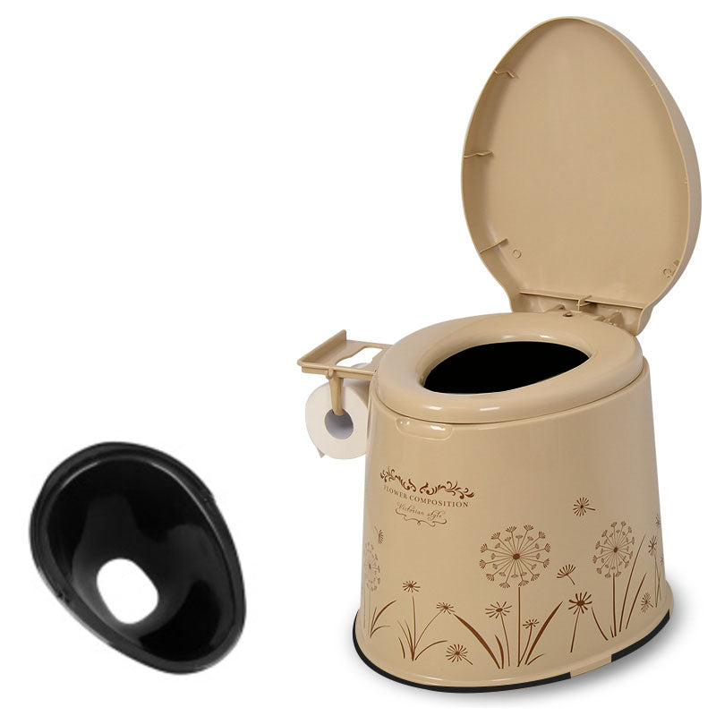 Modern Plastic Toilet Floor Mounted Toilet Bowl with Seat for Washroom Biscuit Upgrading Antiskid Hollow Barrel Clearhalo 'Bathroom Remodel & Bathroom Fixtures' 'Home Improvement' 'home_improvement' 'home_improvement_toilets' 'Toilets & Bidets' 'Toilets' 6090790