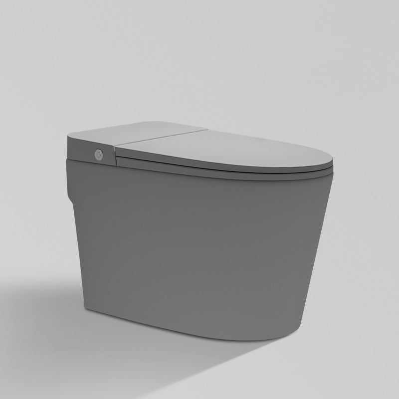 Modern Siphon Jet Toilet Bowl Floor Mount Bidet Toilet with Seat for Bathroom Grey 16" Clearhalo 'Bathroom Remodel & Bathroom Fixtures' 'Home Improvement' 'home_improvement' 'home_improvement_toilets' 'Toilets & Bidets' 'Toilets' 6160548