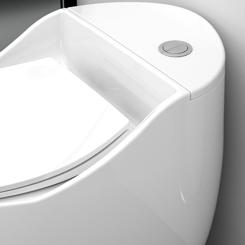 Round-Front Flush Toilet Ceramic Modern One-Piece Toilet with Slow Close Seat Clearhalo 'Bathroom Remodel & Bathroom Fixtures' 'Home Improvement' 'home_improvement' 'home_improvement_toilets' 'Toilets & Bidets' 'Toilets' 6242272