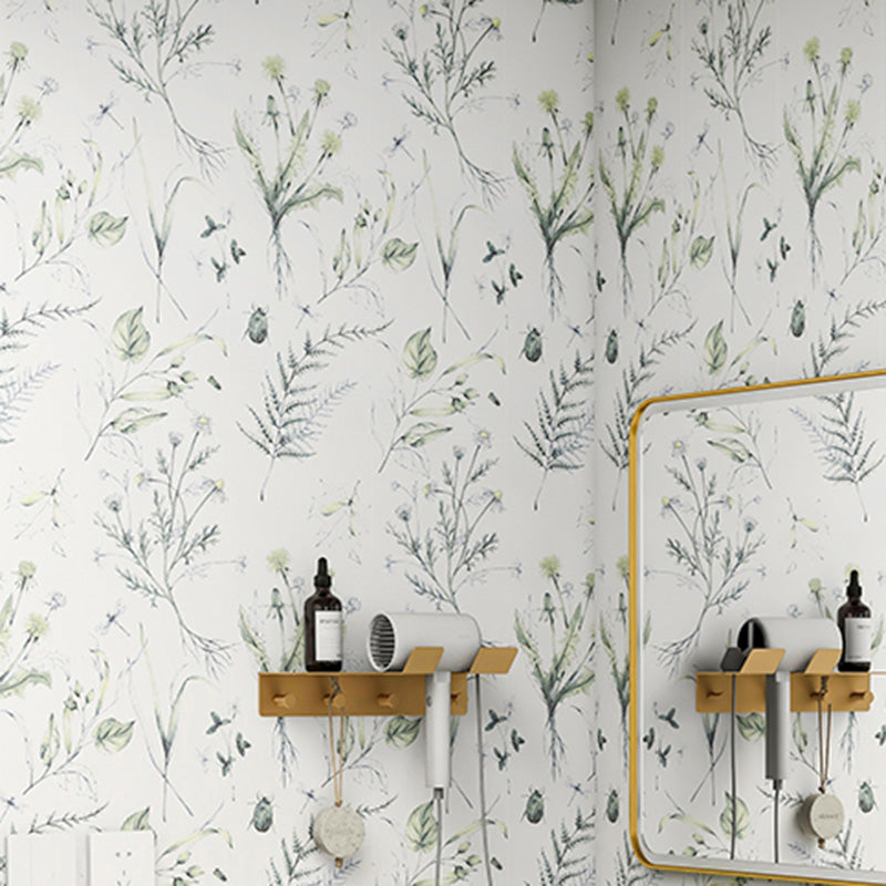 11.81"x11.81"/7.87"x23.62"/11.81"x23.62" Singular Patterned Tile for Floor Green White 24 Pieces Clearhalo 'Floor Tiles & Wall Tiles' 'floor_tiles_wall_tiles' 'Flooring 'Home Improvement' 'home_improvement' 'home_improvement_floor_tiles_wall_tiles' Walls and Ceiling' 6314313