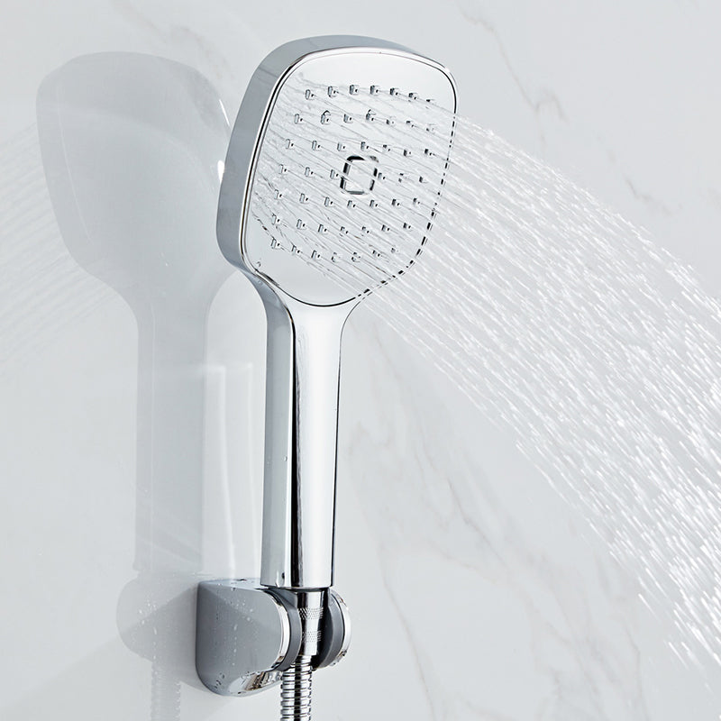 Square Hand Shower Head Modern Wall Mounted Handheld Shower Head Shower Heads & Hose & Wall pedestal Clearhalo 'Bathroom Remodel & Bathroom Fixtures' 'Home Improvement' 'home_improvement' 'home_improvement_shower_heads' 'Shower Heads' 'shower_heads' 'Showers & Bathtubs Plumbing' 'Showers & Bathtubs' 6334076
