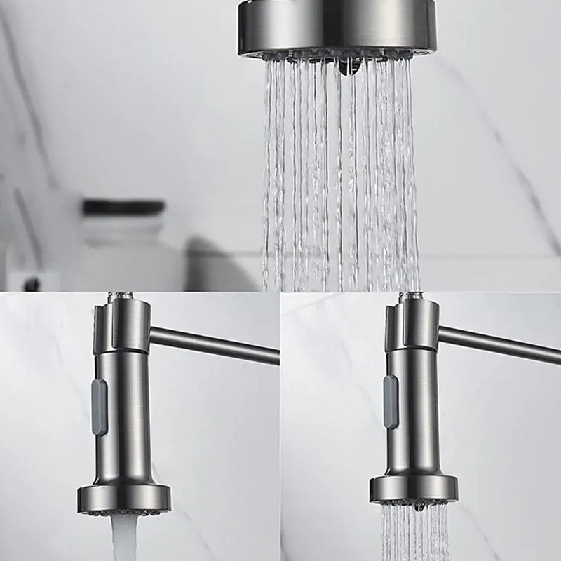Modern Farmhouse Spring Spout Water Filler One Handle High Arch Kitchen Standard Faucet Clearhalo 'Home Improvement' 'home_improvement' 'home_improvement_kitchen_faucets' 'Kitchen Faucets' 'Kitchen Remodel & Kitchen Fixtures' 'Kitchen Sinks & Faucet Components' 'kitchen_faucets' 6365676