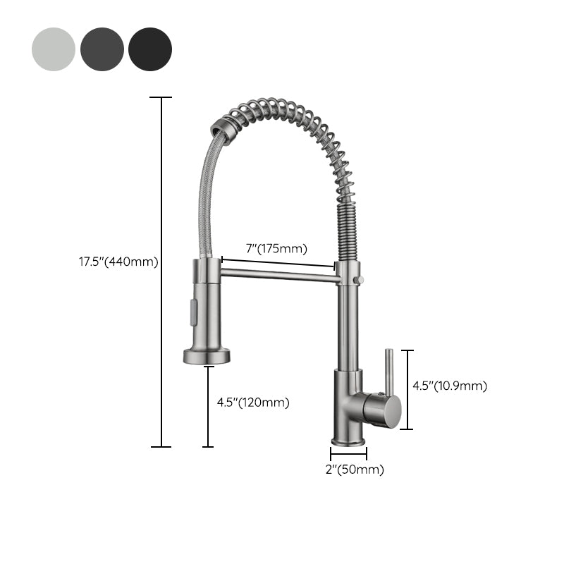Modern Farmhouse Spring Spout Water Filler One Handle High Arch Kitchen Standard Faucet Clearhalo 'Home Improvement' 'home_improvement' 'home_improvement_kitchen_faucets' 'Kitchen Faucets' 'Kitchen Remodel & Kitchen Fixtures' 'Kitchen Sinks & Faucet Components' 'kitchen_faucets' 6365679