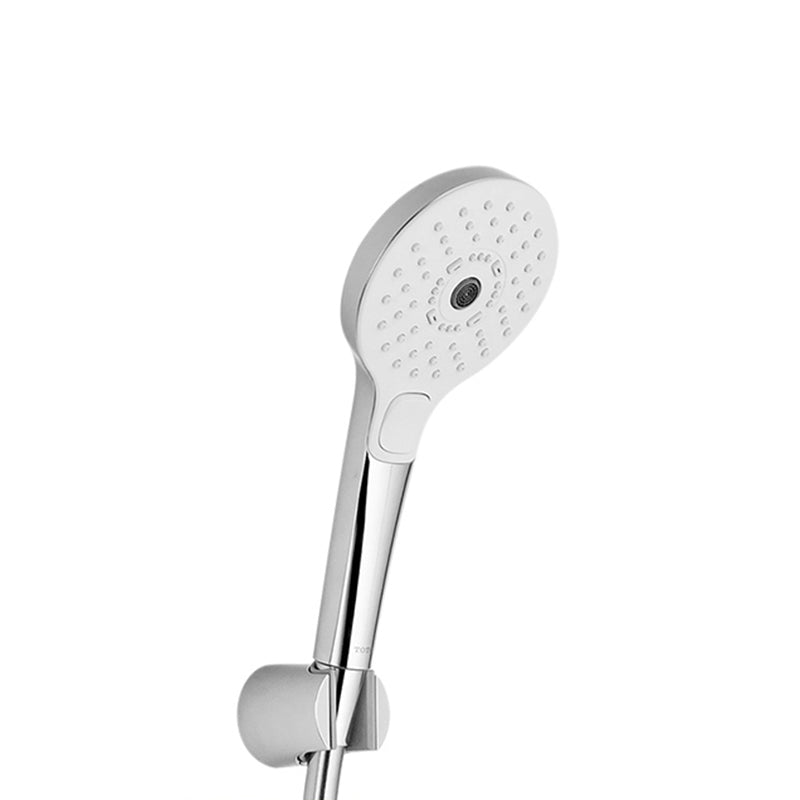 Contemporary Shower Head Round Handheld Shower Head in Bathroom White Round Clearhalo 'Bathroom Remodel & Bathroom Fixtures' 'Home Improvement' 'home_improvement' 'home_improvement_shower_heads' 'Shower Heads' 'shower_heads' 'Showers & Bathtubs Plumbing' 'Showers & Bathtubs' 6366105