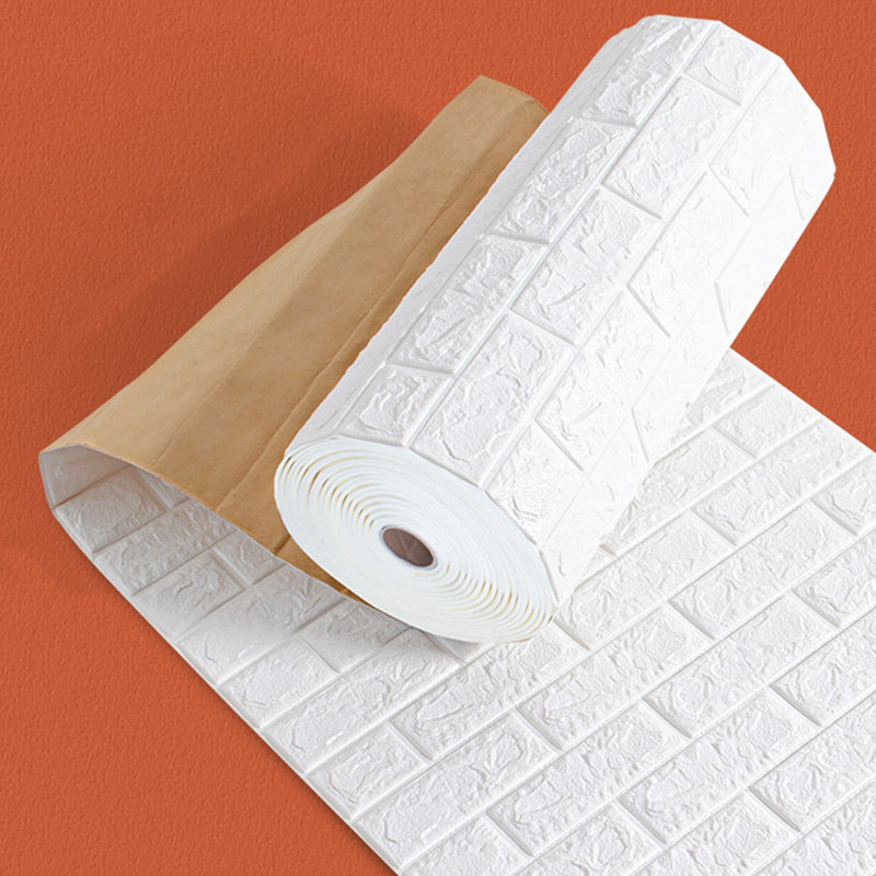 3D Wall Plate Modern Style Minimalist Home Living Room Wall Panel White 65.5' (20m) Clearhalo 'Flooring 'Home Improvement' 'home_improvement' 'home_improvement_wall_paneling' 'Wall Paneling' 'wall_paneling' 'Walls & Ceilings' Walls and Ceiling' 6367395