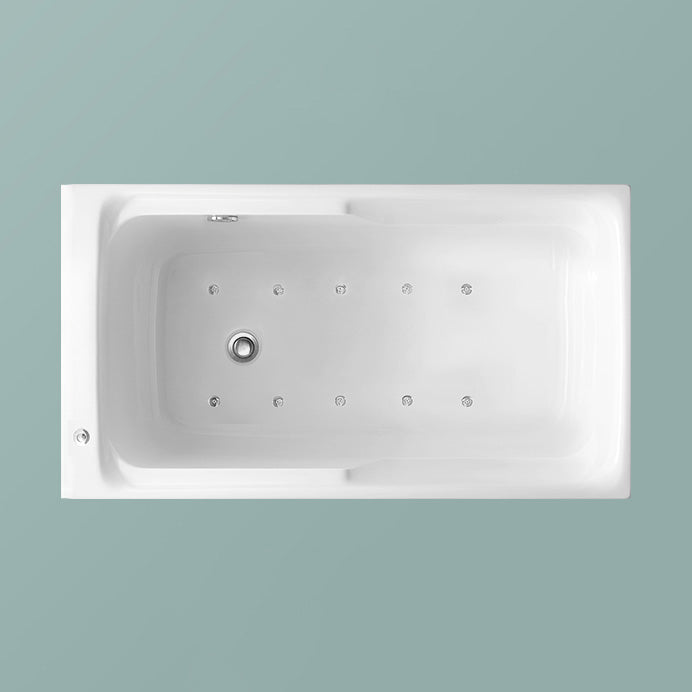 Back to Wall Small Tub Modern Soaking Rectangular Bathroom Bathtub Aerator Clearhalo 'Bathroom Remodel & Bathroom Fixtures' 'Bathtubs' 'Home Improvement' 'home_improvement' 'home_improvement_bathtubs' 'Showers & Bathtubs' 6367772