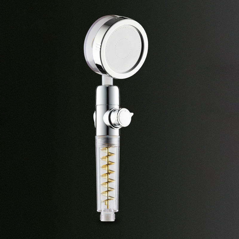 Plastic Shower Head Modern Style Plastic Adjustable Shower Head Gold Clearhalo 'Bathroom Remodel & Bathroom Fixtures' 'Home Improvement' 'home_improvement' 'home_improvement_shower_heads' 'Shower Heads' 'shower_heads' 'Showers & Bathtubs Plumbing' 'Showers & Bathtubs' 6399977