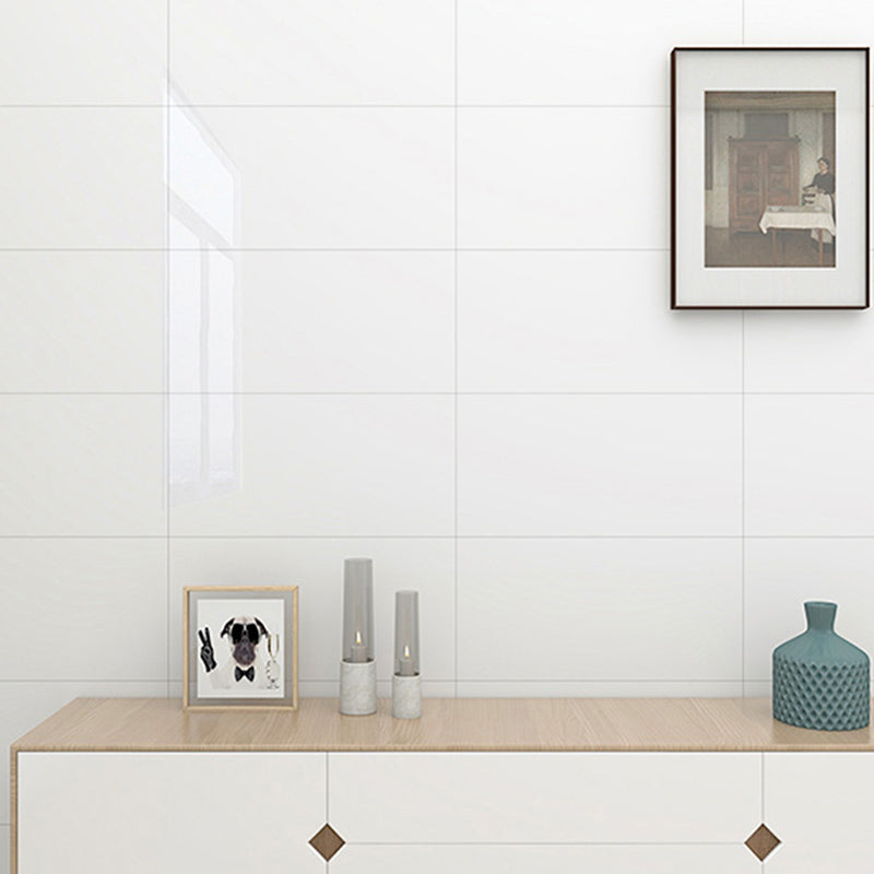 Modern 3D Peel & Stick Field Tile Rectangular Peel and Stick Tiles White 50-Piece Set Clearhalo 'Flooring 'Home Improvement' 'home_improvement' 'home_improvement_peel_stick_blacksplash' 'Peel & Stick Backsplash Tile' 'peel_stick_blacksplash' 'Walls & Ceilings' Walls and Ceiling' 6439293