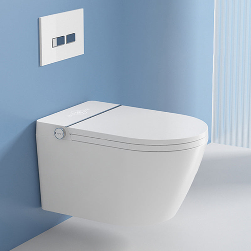 Wall Mount All-In-One Toilet Bowl Contemporary Flush Toilet for Washroom Clearhalo 'Bathroom Remodel & Bathroom Fixtures' 'Home Improvement' 'home_improvement' 'home_improvement_toilets' 'Toilets & Bidets' 'Toilets' 6542459