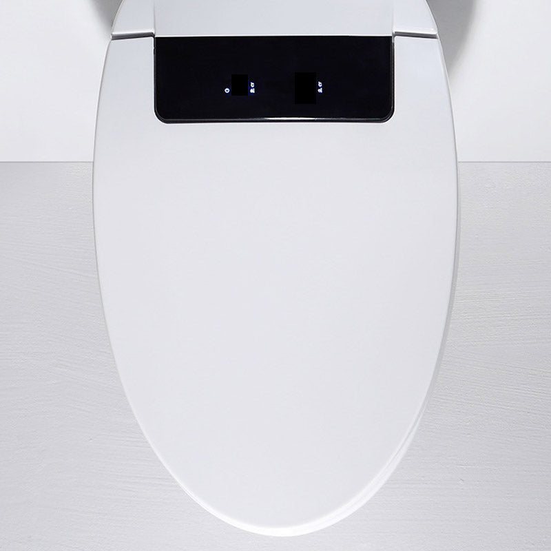 Modern All-In-One Toilet White Flush Toilet with Seat for Bathroom Radar Flip (Upgrading) 12" Clearhalo 'Bathroom Remodel & Bathroom Fixtures' 'Home Improvement' 'home_improvement' 'home_improvement_toilets' 'Toilets & Bidets' 'Toilets' 6542676