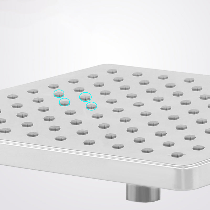 Bathroom Standard Shower Head Rain Fall Square Ceiling Mounted Shower Head Clearhalo 'Bathroom Remodel & Bathroom Fixtures' 'Home Improvement' 'home_improvement' 'home_improvement_shower_heads' 'Shower Heads' 'shower_heads' 'Showers & Bathtubs Plumbing' 'Showers & Bathtubs' 6617243