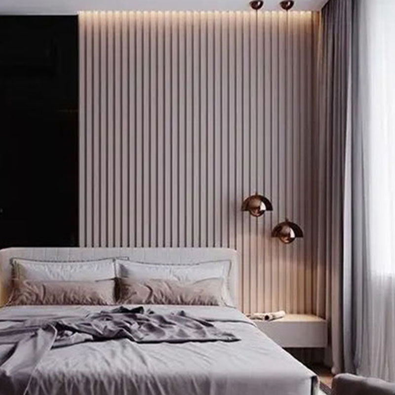 Modern Wooden Wall Paneling Glue Down Waterproof Living Room Wall Panel Light Gray 10-Piece Set Clearhalo 'Flooring 'Home Improvement' 'home_improvement' 'home_improvement_wall_paneling' 'Wall Paneling' 'wall_paneling' 'Walls & Ceilings' Walls and Ceiling' 6628432