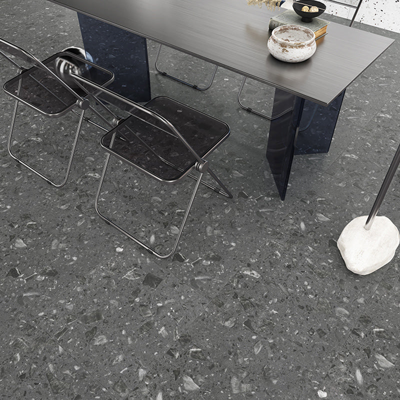 Modern Laminate Floor Slate Scratch Resistant Click Lock Laminate Flooring Black Gray 172.2 sq ft. - 48 Pieces 0.5" Clearhalo 'Flooring 'Home Improvement' 'home_improvement' 'home_improvement_laminate_flooring' 'Laminate Flooring' 'laminate_flooring' Walls and Ceiling' 6628480