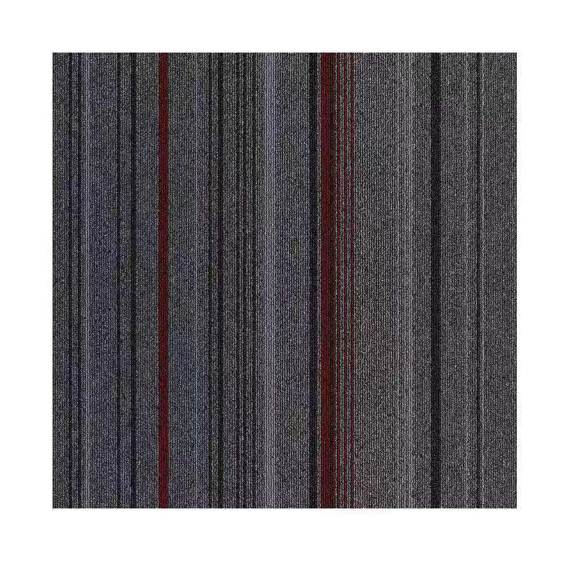Dark Color Level Loop Carpet Tile Non-Skid Self Adhesive Indoor Office Carpet Tiles Red Brown 1'8" x 1'8" Clearhalo 'Carpet Tiles & Carpet Squares' 'carpet_tiles_carpet_squares' 'Flooring 'Home Improvement' 'home_improvement' 'home_improvement_carpet_tiles_carpet_squares' Walls and Ceiling' 6643144