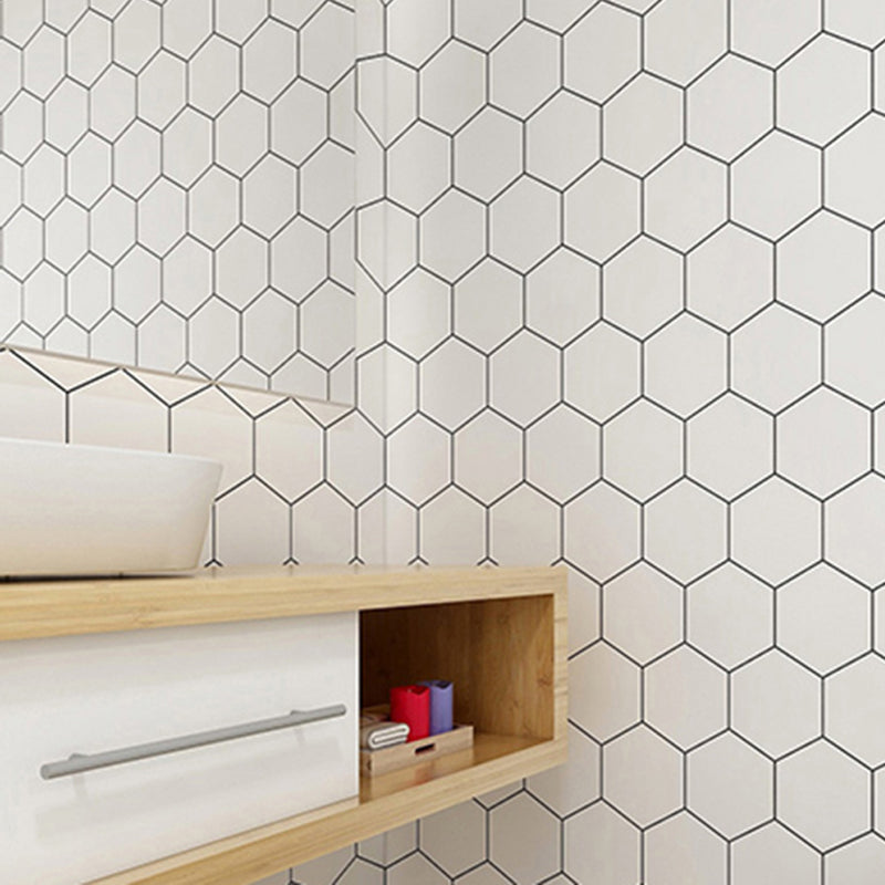 Modern Backsplash Wallpaper Peel and Stick Mosaic Tile for Bathroom White Clearhalo 'Flooring 'Home Improvement' 'home_improvement' 'home_improvement_peel_stick_blacksplash' 'Peel & Stick Backsplash Tile' 'peel_stick_blacksplash' 'Walls & Ceilings' Walls and Ceiling' 6644667