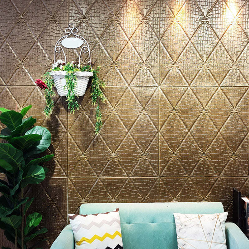 Industrial Wall Plank 3D Print Bathroom and Living Room Wall Panels Set of 1 Brown 10-Piece Set Clearhalo 'Flooring 'Home Improvement' 'home_improvement' 'home_improvement_wall_paneling' 'Wall Paneling' 'wall_paneling' 'Walls & Ceilings' Walls and Ceiling' 6682056