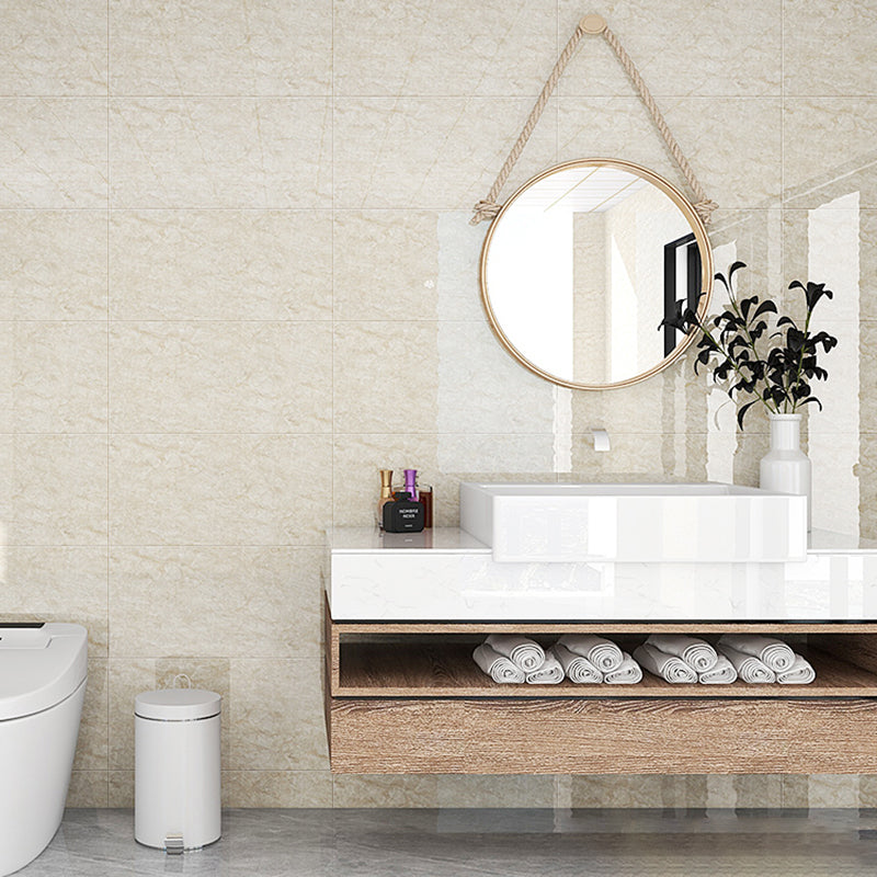 Modern Wallpaper Rectangular Peel and Stick Backsplash Wall Tile Beige 50-Piece Set Clearhalo 'Flooring 'Home Improvement' 'home_improvement' 'home_improvement_peel_stick_blacksplash' 'Peel & Stick Backsplash Tile' 'peel_stick_blacksplash' 'Walls & Ceilings' Walls and Ceiling' 6695616