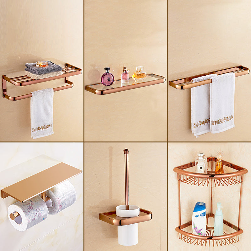 Traditional Bathroom Accessories Hardware Set Bath Shelf Bathroom Set 6-Piece Set (Toilet Paper Holder) Clearhalo 'Bathroom Hardware Sets' 'Bathroom Hardware' 'Bathroom Remodel & Bathroom Fixtures' 'bathroom_hardware_sets' 'Home Improvement' 'home_improvement' 'home_improvement_bathroom_hardware_sets' 6717706