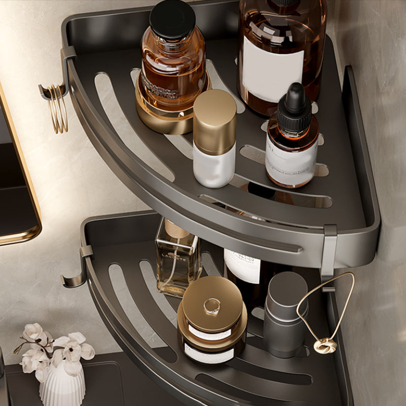 Juego de accesorios de baño moderno de 5 piezas con estante para baño,  toallero y soporte para papel - Clearhalo