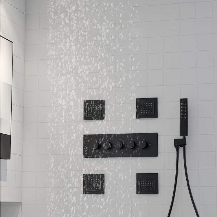 Allcopper Concealed Shower Set Inwall Bathroom Minimalist Waterfall