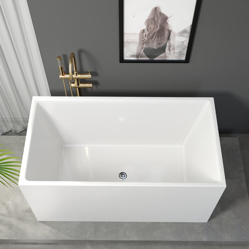 Soaking Bathtub Antique Finish Freestanding Back to Wall Bath Tub 65"L x 29"W x 24"H Clearhalo 'Bathroom Remodel & Bathroom Fixtures' 'Bathtubs' 'Home Improvement' 'home_improvement' 'home_improvement_bathtubs' 'Showers & Bathtubs' 6778977