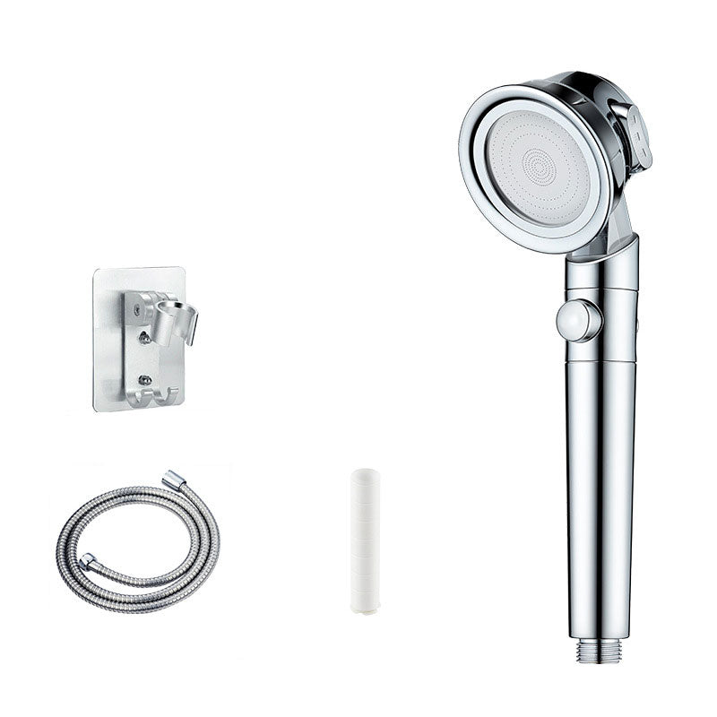 Metal Shower Head Modern Handheld Shower Head with Adjustable Spray Pattern Silver Shower Heads & Hose & Wall pedestal Clearhalo 'Bathroom Remodel & Bathroom Fixtures' 'Home Improvement' 'home_improvement' 'home_improvement_shower_heads' 'Shower Heads' 'shower_heads' 'Showers & Bathtubs Plumbing' 'Showers & Bathtubs' 6800741