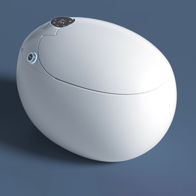 Heated Seat White Bidet Elongated Smart Horizontal Floor Mount Bidet Automatic Lid Toilet Seat Clearhalo 'Bathroom Remodel & Bathroom Fixtures' 'Bidets' 'Home Improvement' 'home_improvement' 'home_improvement_bidets' 'Toilets & Bidets' 6872349