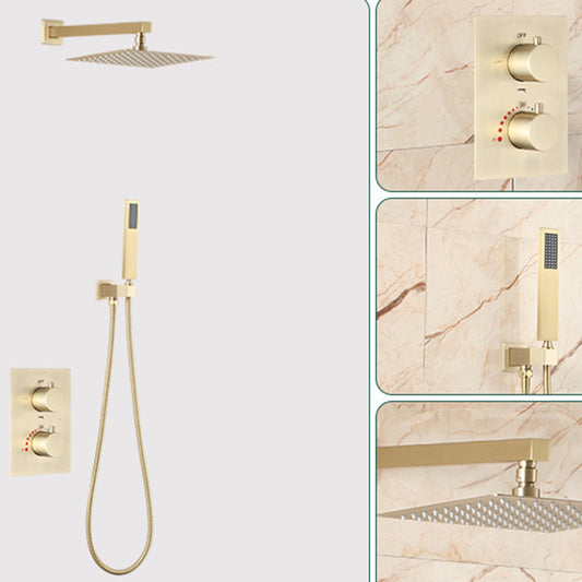 All-copper Shower Set into The Wall Pressurized Shower with Constant Temperature Concealed Clearhalo 'Bathroom Remodel & Bathroom Fixtures' 'Home Improvement' 'home_improvement' 'home_improvement_shower_faucets' 'Shower Faucets & Systems' 'shower_faucets' 'Showers & Bathtubs Plumbing' 'Showers & Bathtubs' 6881370