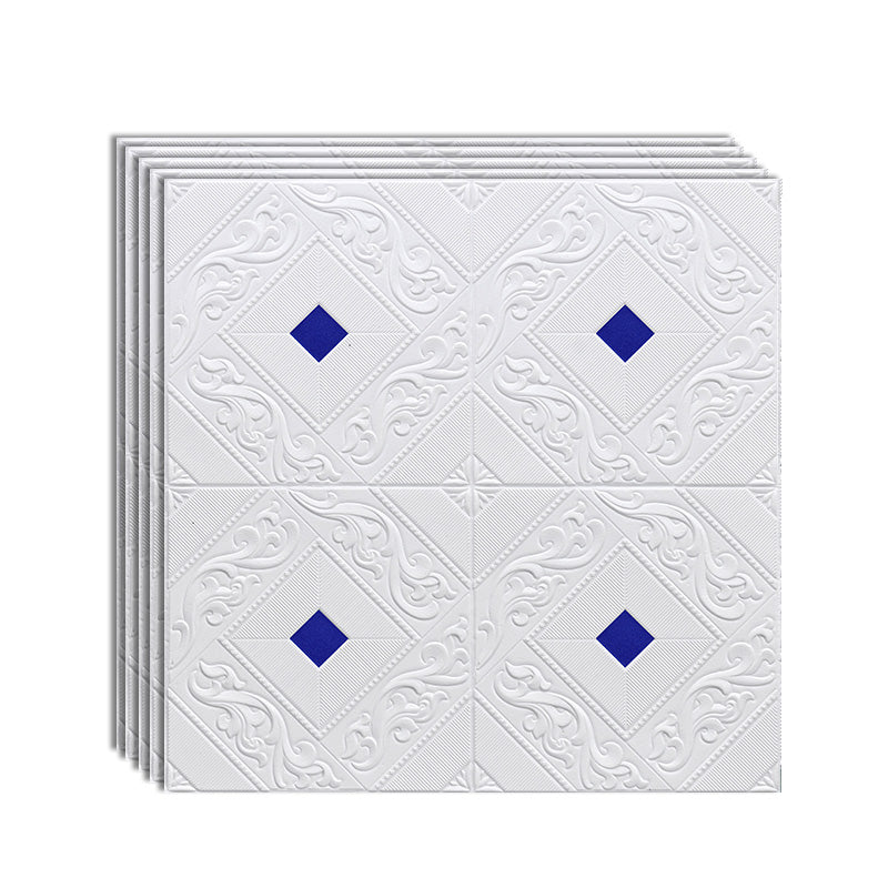 Peel and Press Wall Access Panel 3D Plastic Wall Access Panel White-Blue Clearhalo 'Flooring 'Home Improvement' 'home_improvement' 'home_improvement_wall_paneling' 'Wall Paneling' 'wall_paneling' 'Walls & Ceilings' Walls and Ceiling' 6887669