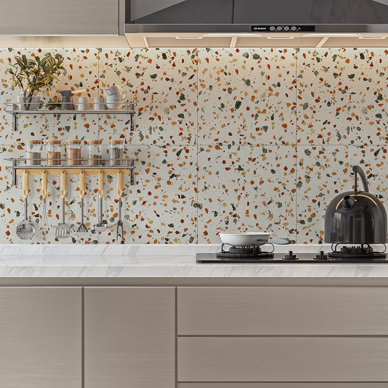 Contemporary Plastic Wallpaper Square Shape Wallpaper with Waterproof 6-Piece Set Clearhalo 'Flooring 'Home Improvement' 'home_improvement' 'home_improvement_peel_stick_blacksplash' 'Peel & Stick Backsplash Tile' 'peel_stick_blacksplash' 'Walls & Ceilings' Walls and Ceiling' 6887879