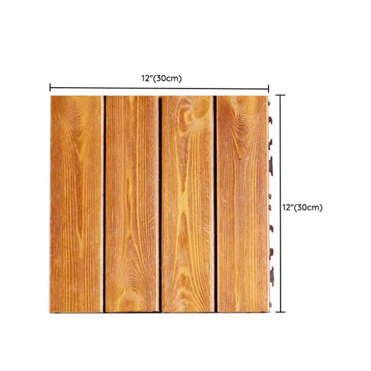 Wood Floor Tile Solid Wood Click-Locking Waterproof Plank Flooring Clearhalo 'Flooring 'Hardwood Flooring' 'hardwood_flooring' 'Home Improvement' 'home_improvement' 'home_improvement_hardwood_flooring' Walls and Ceiling' 6894851