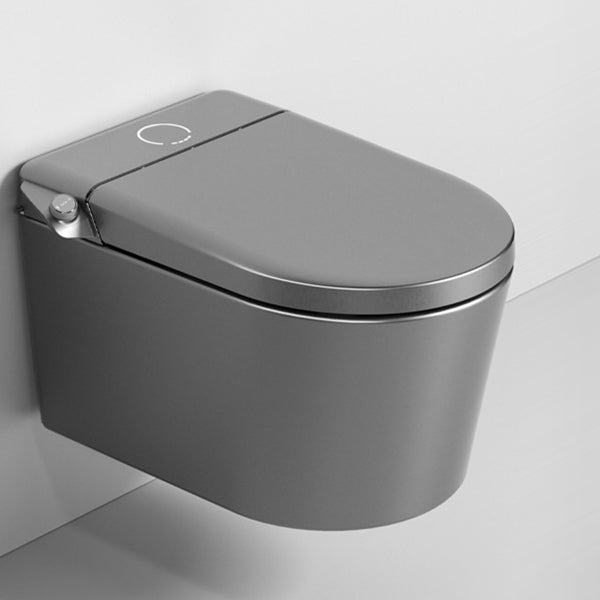 Modern Siphon Jet Toilet Bowl One-Piece Toilet Wall Mount ABS Flush Toilet Grey Clearhalo 'Bathroom Remodel & Bathroom Fixtures' 'Home Improvement' 'home_improvement' 'home_improvement_toilets' 'Toilets & Bidets' 'Toilets' 6908829