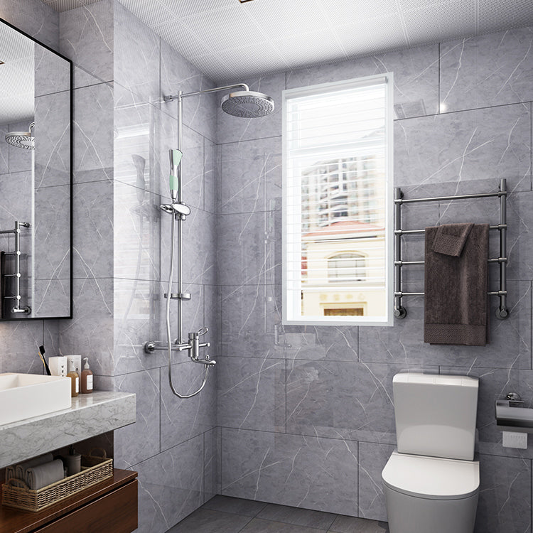 20 Pack PVC Rectangular Peel & Stick Subway Tile Kitchen and Bathroom Backsplash Light Gray 200-Piece Set Clearhalo 'Flooring 'Home Improvement' 'home_improvement' 'home_improvement_peel_stick_blacksplash' 'Peel & Stick Backsplash Tile' 'peel_stick_blacksplash' 'Walls & Ceilings' Walls and Ceiling' 6915418