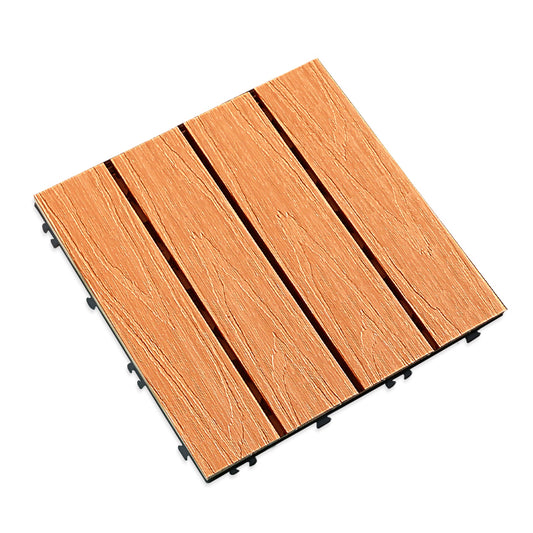 Composite Deck Tile Solid Color Water Resistant Patio Flooring Tile Clearhalo 'Home Improvement' 'home_improvement' 'home_improvement_outdoor_deck_tiles_planks' 'Outdoor Deck Tiles & Planks' 'Outdoor Flooring & Tile' 'Outdoor Remodel' 'outdoor_deck_tiles_planks' 6915682