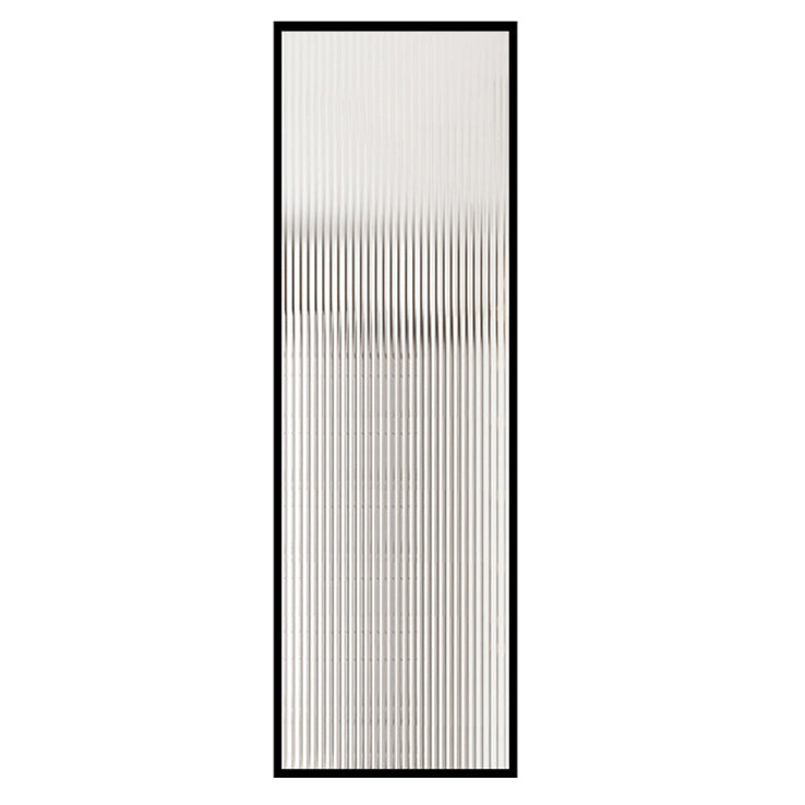 Tempered Glass Fixed Shower Screen with Extremely Narrow Stainless Steel Frame Black Changhong Glass Clearhalo 'Bathroom Remodel & Bathroom Fixtures' 'Home Improvement' 'home_improvement' 'home_improvement_shower_tub_doors' 'Shower and Tub Doors' 'shower_tub_doors' 'Showers & Bathtubs' 6934660