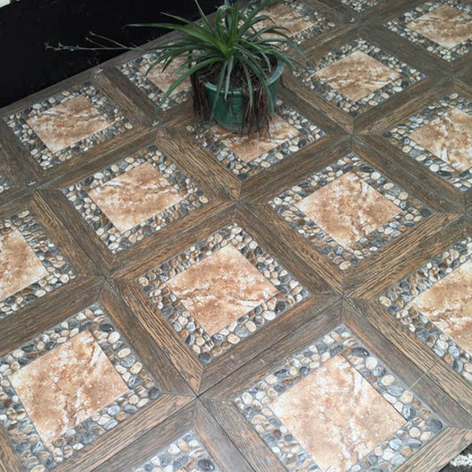 Square Floor Tile Straight Edge Vintage Design Floor Tile for Outdoor Floor Clearhalo 'Floor Tiles & Wall Tiles' 'floor_tiles_wall_tiles' 'Flooring 'Home Improvement' 'home_improvement' 'home_improvement_floor_tiles_wall_tiles' Walls and Ceiling' 7043752