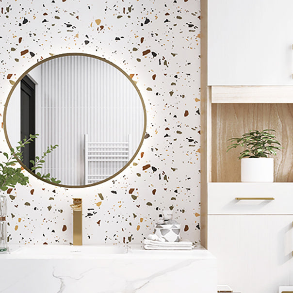 PVC Rectangular 10 Pack 12" X 23" Peel & Stick Mosaic Tile Kitchen and Bathroom Textured White 100-Piece Set Frosted Clearhalo 'Flooring 'Home Improvement' 'home_improvement' 'home_improvement_peel_stick_blacksplash' 'Peel & Stick Backsplash Tile' 'peel_stick_blacksplash' 'Walls & Ceilings' Walls and Ceiling' 7044280