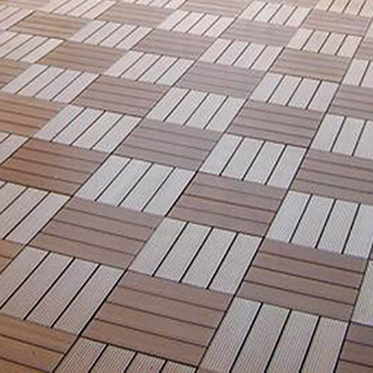 12" X 12"Square PVC Patio Tiles Snapping Installation Outdoor Flooring Tiles Clearhalo 'Home Improvement' 'home_improvement' 'home_improvement_outdoor_deck_tiles_planks' 'Outdoor Deck Tiles & Planks' 'Outdoor Flooring & Tile' 'Outdoor Remodel' 'outdoor_deck_tiles_planks' 7081499