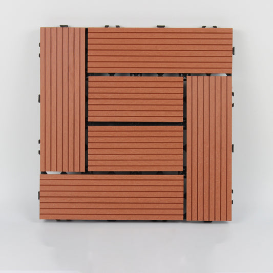 12" X 12"Square PVC Patio Tiles Snapping Installation Outdoor Flooring Tiles Clearhalo 'Home Improvement' 'home_improvement' 'home_improvement_outdoor_deck_tiles_planks' 'Outdoor Deck Tiles & Planks' 'Outdoor Flooring & Tile' 'Outdoor Remodel' 'outdoor_deck_tiles_planks' 7081505